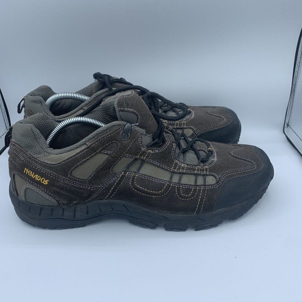 Nevados Mens Brown Black Round Toe Low Top Lace Up Hiking Shoes Size 13